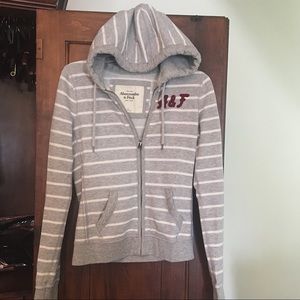 Striped A&F Hoodie